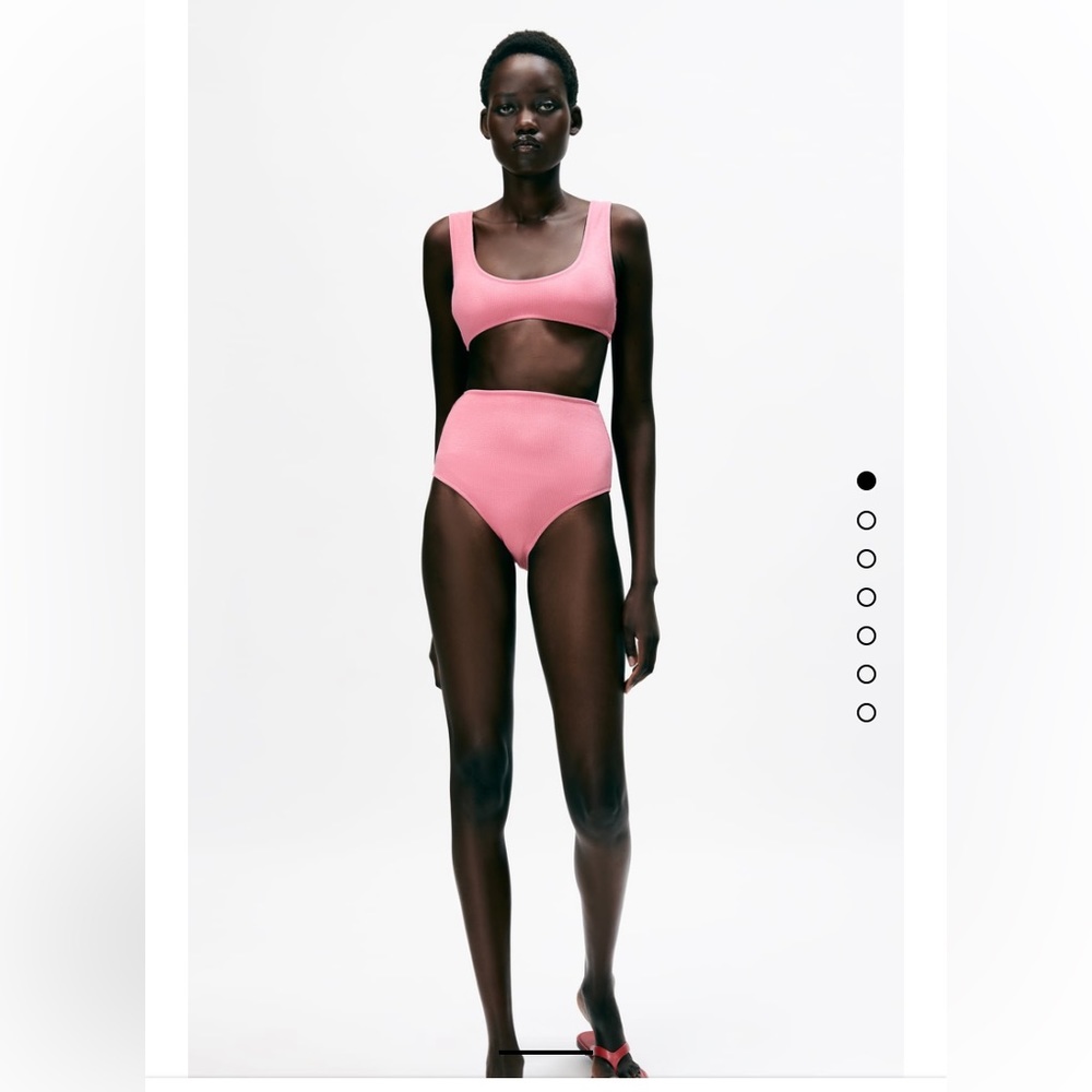 NWT High Waisted Structured Bikini Bottom